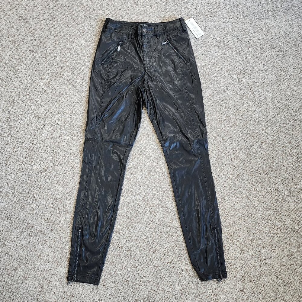 NWT Guess Women's Faux-Leather Pants Size 6